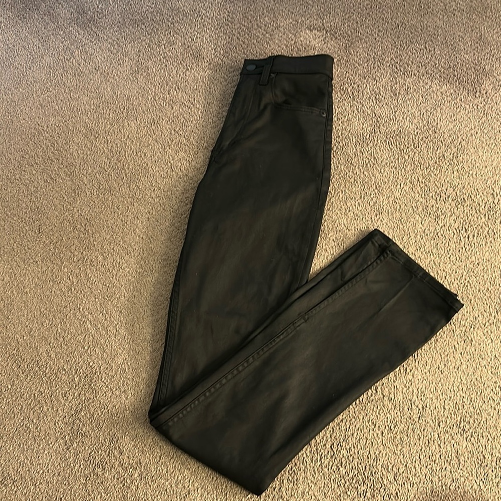 Abercrombie & Fitch black wax split him jeans 0L